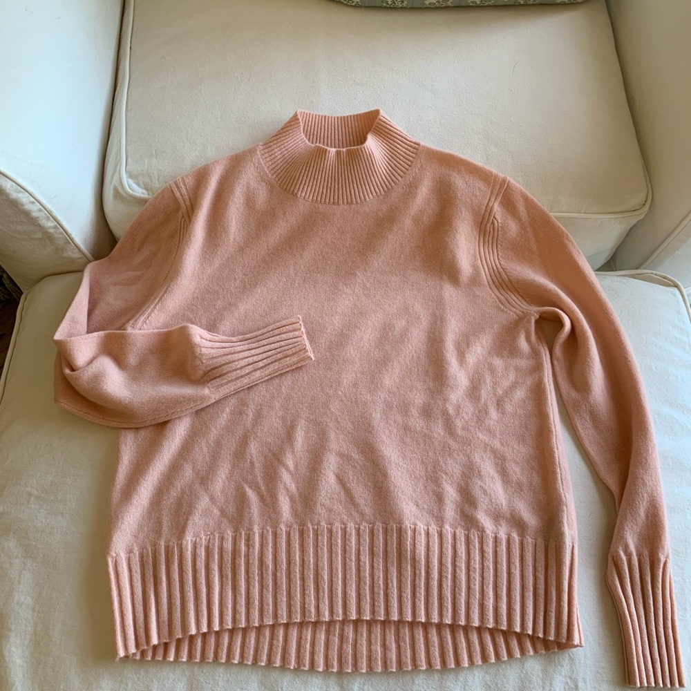 J. Crew Peach 100% Cashmere Sweater